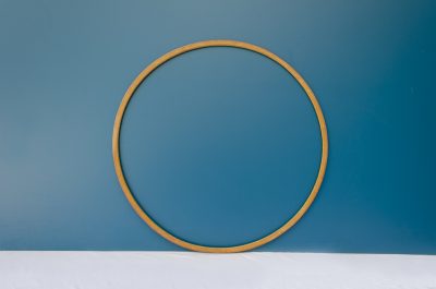 Cerchio per ginnastica hula hoop in legno anni '60